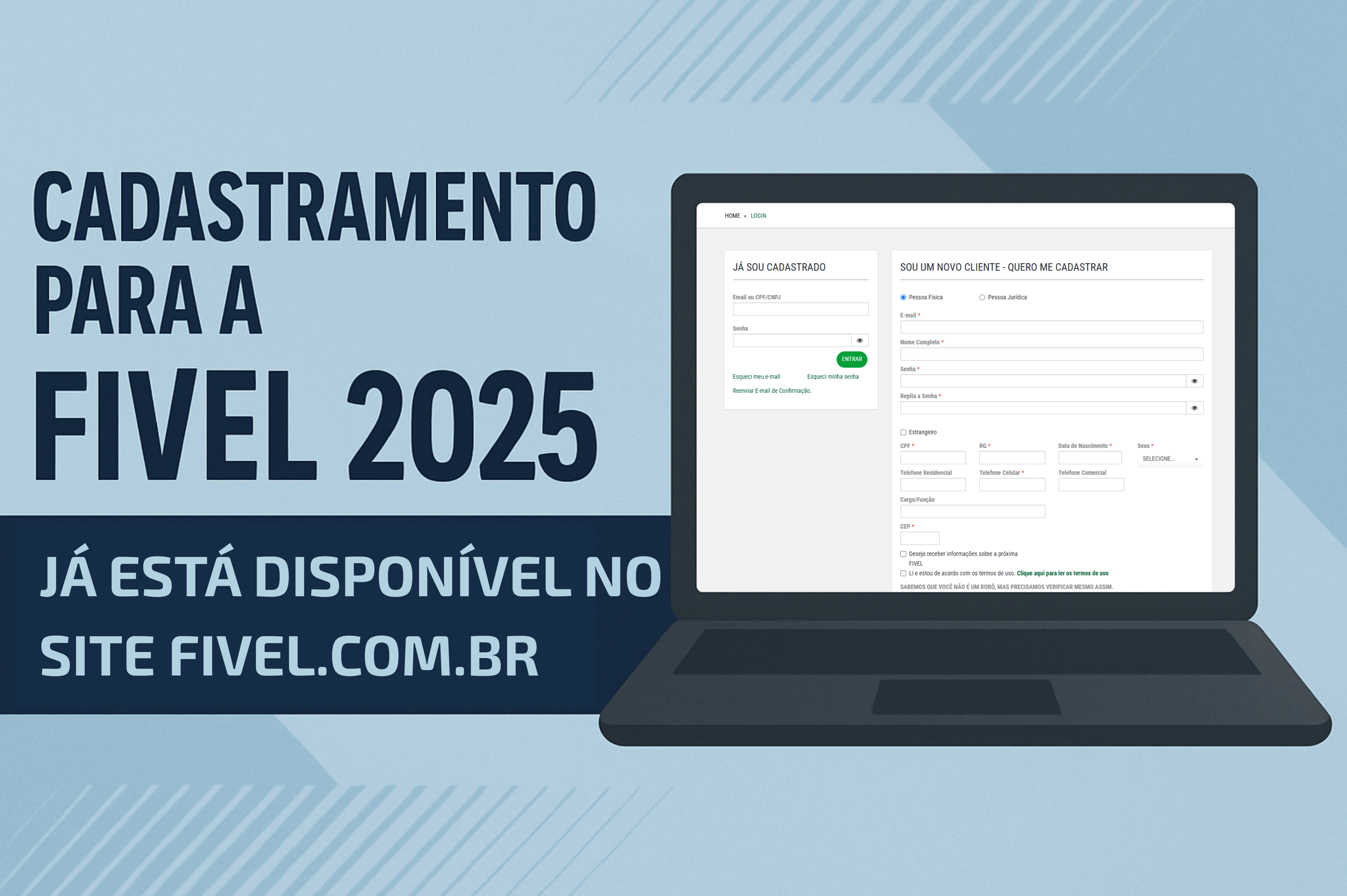 Cadastramento para a FIVEL 2025 já está disponível no site oficial